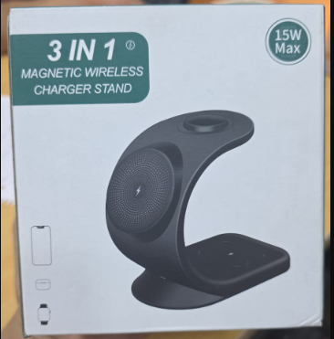 cargador inalambrico 3 en 1